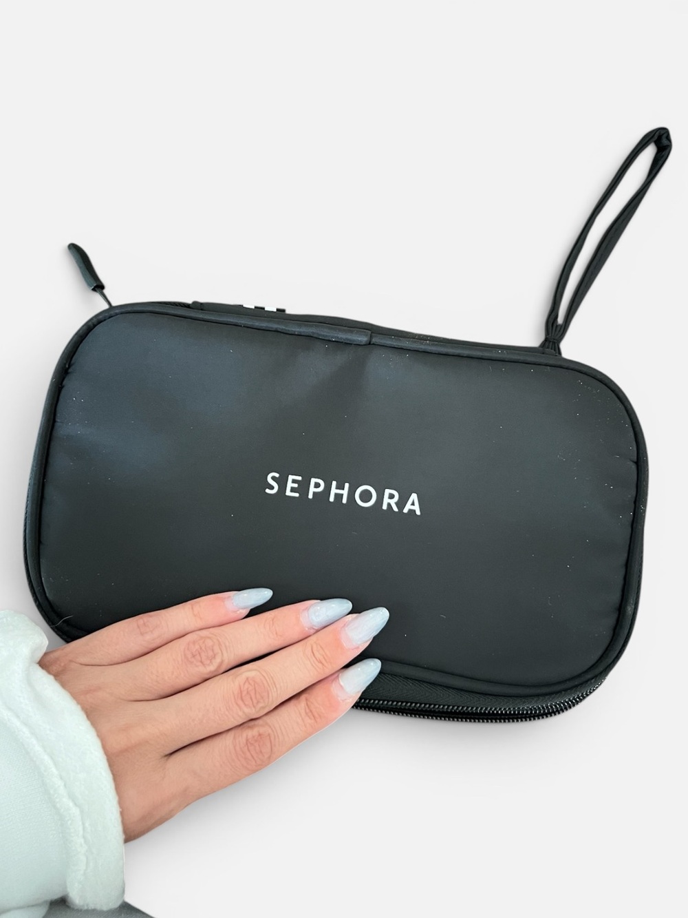 Sephora Black Travel Makeup Case with Wrist Strap
